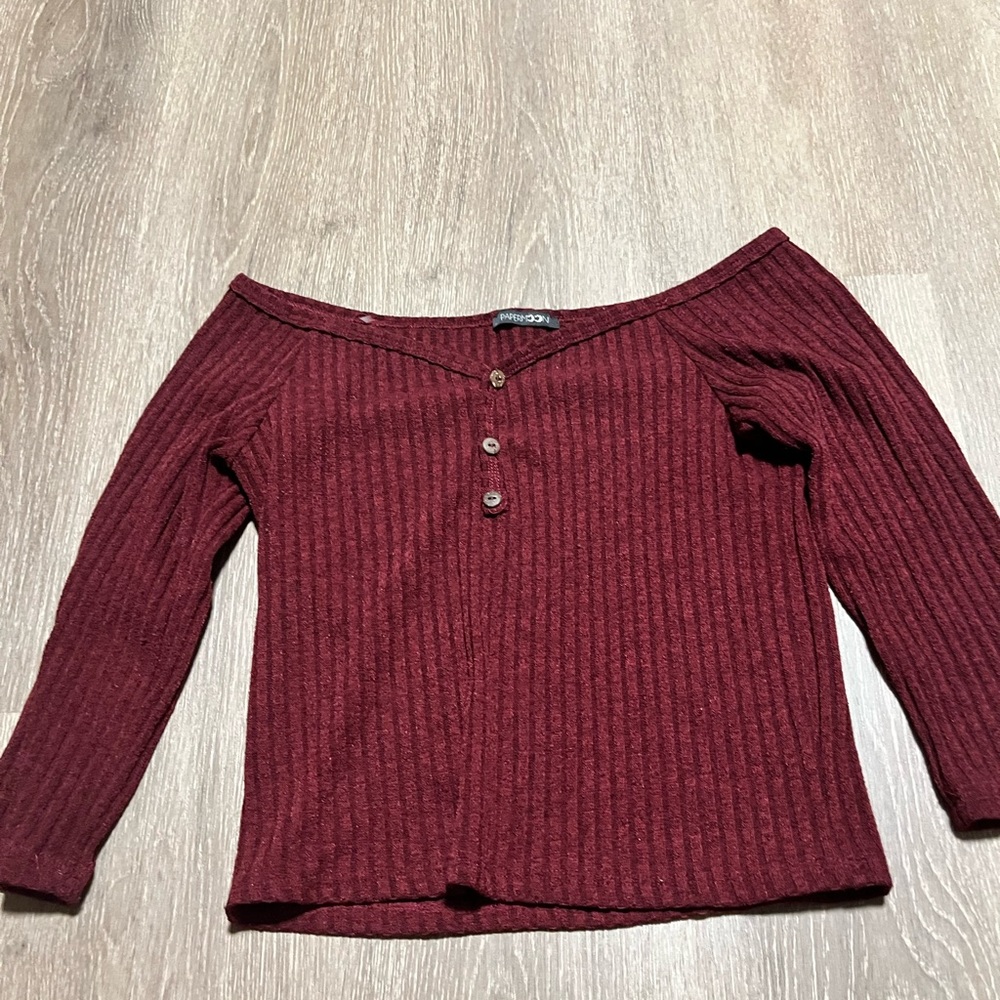 long sleeve crop top